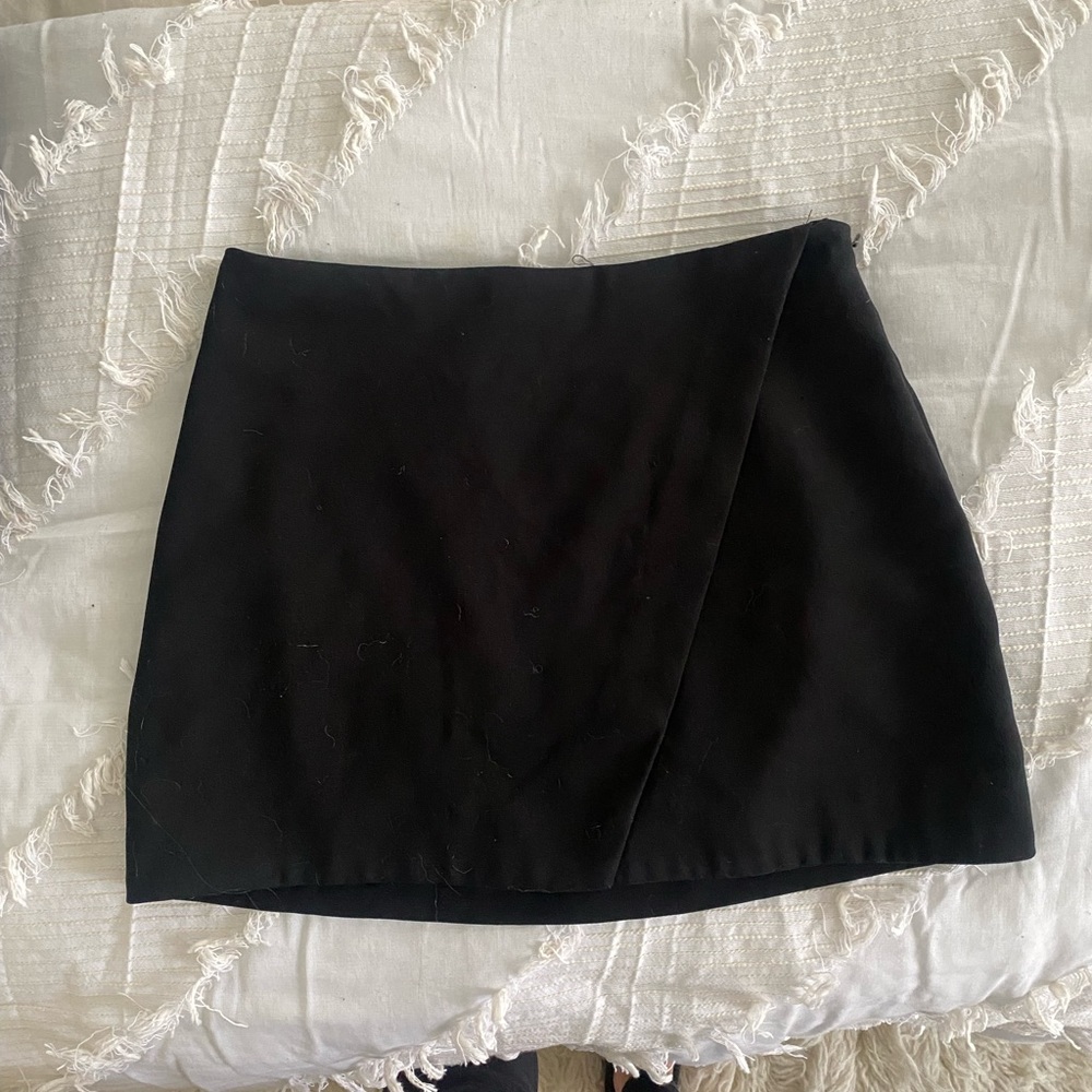 Black mini skirt